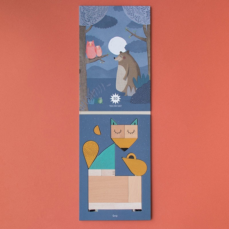 wooden composition game